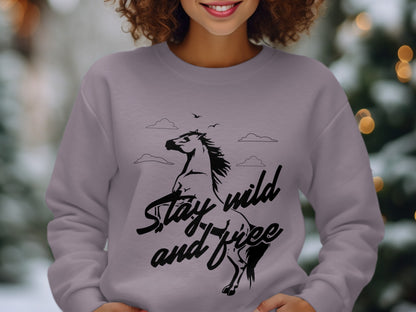 Stay Wild and Free Graphic Sweatshirt Product