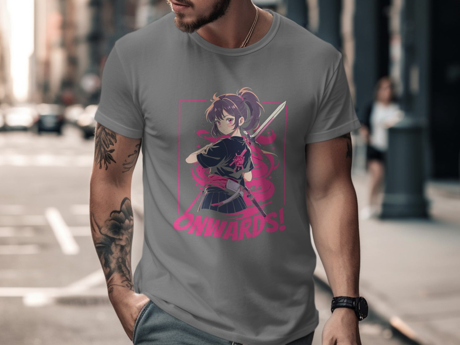 Onwards Graphic Anime Character Men's T-Shirt Product