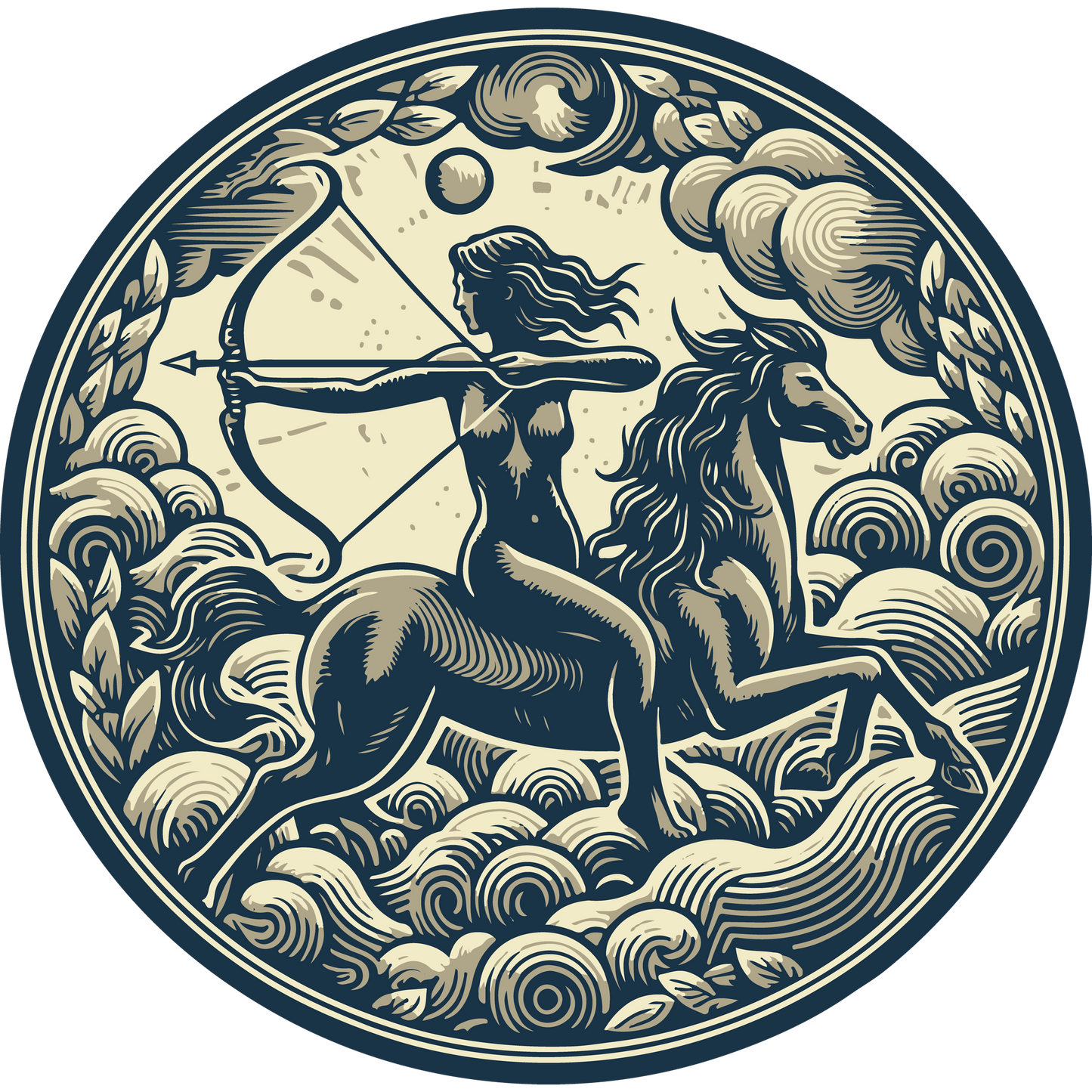 Majestic Centaur Archer Ready for Battle Artwork