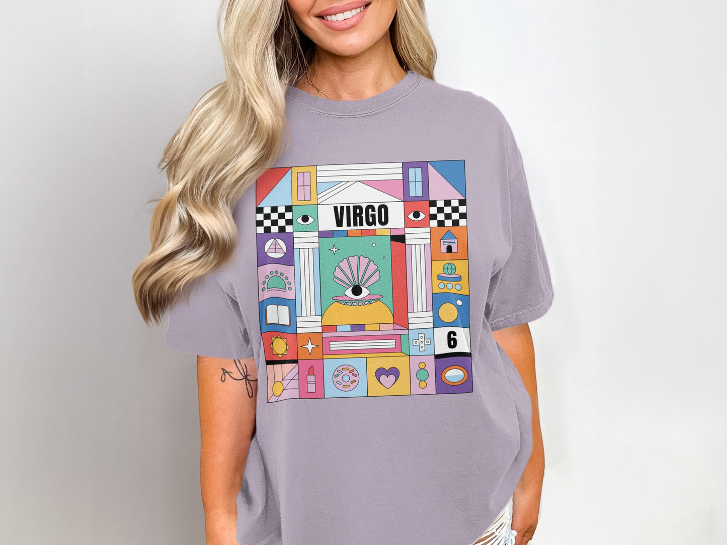 Virgo Retro Astrological Design Graphic Tee