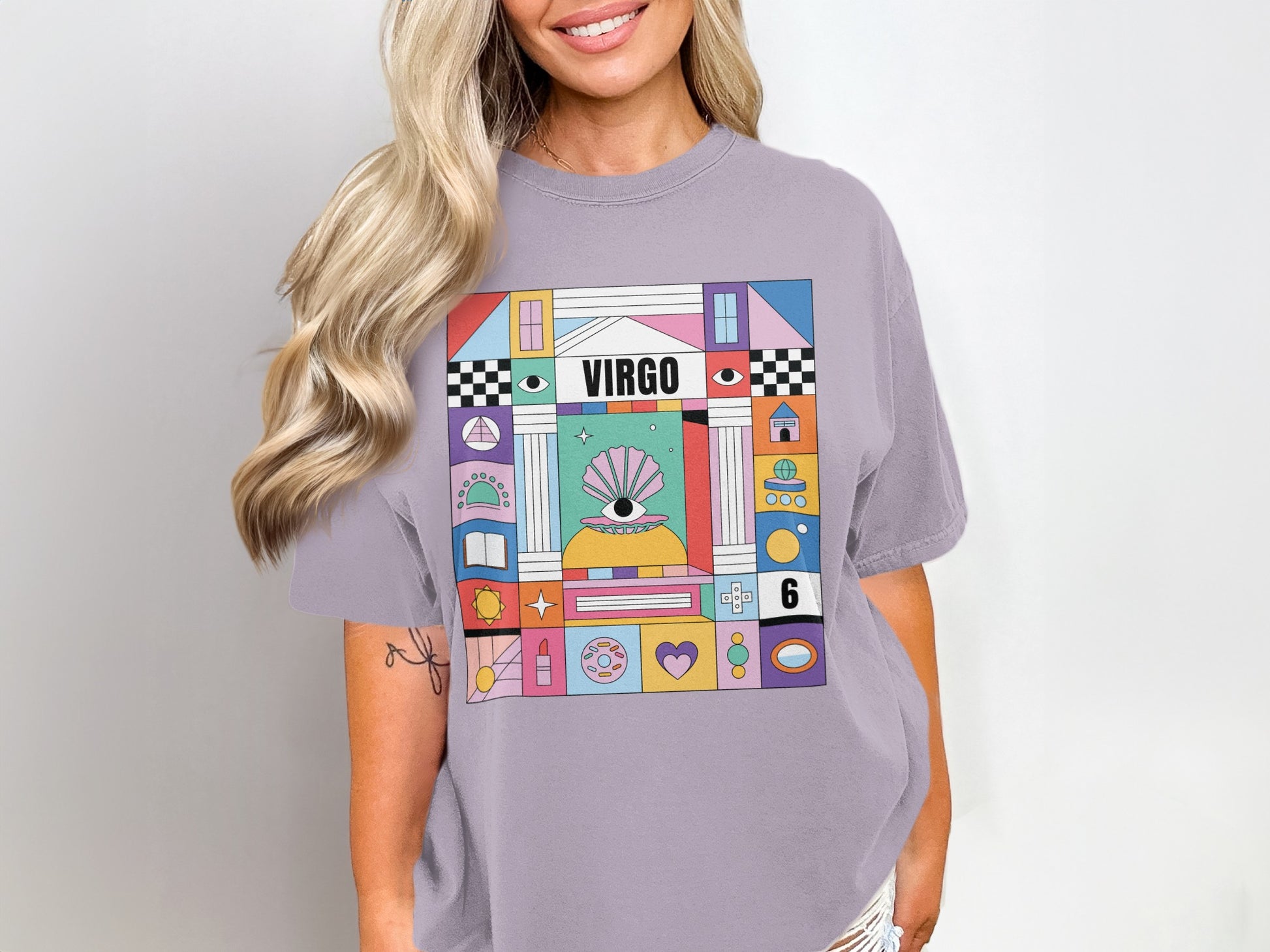 Virgo Retro Astrological Design Graphic Tee
