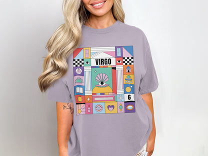 Virgo Retro Astrological Design Graphic Tee