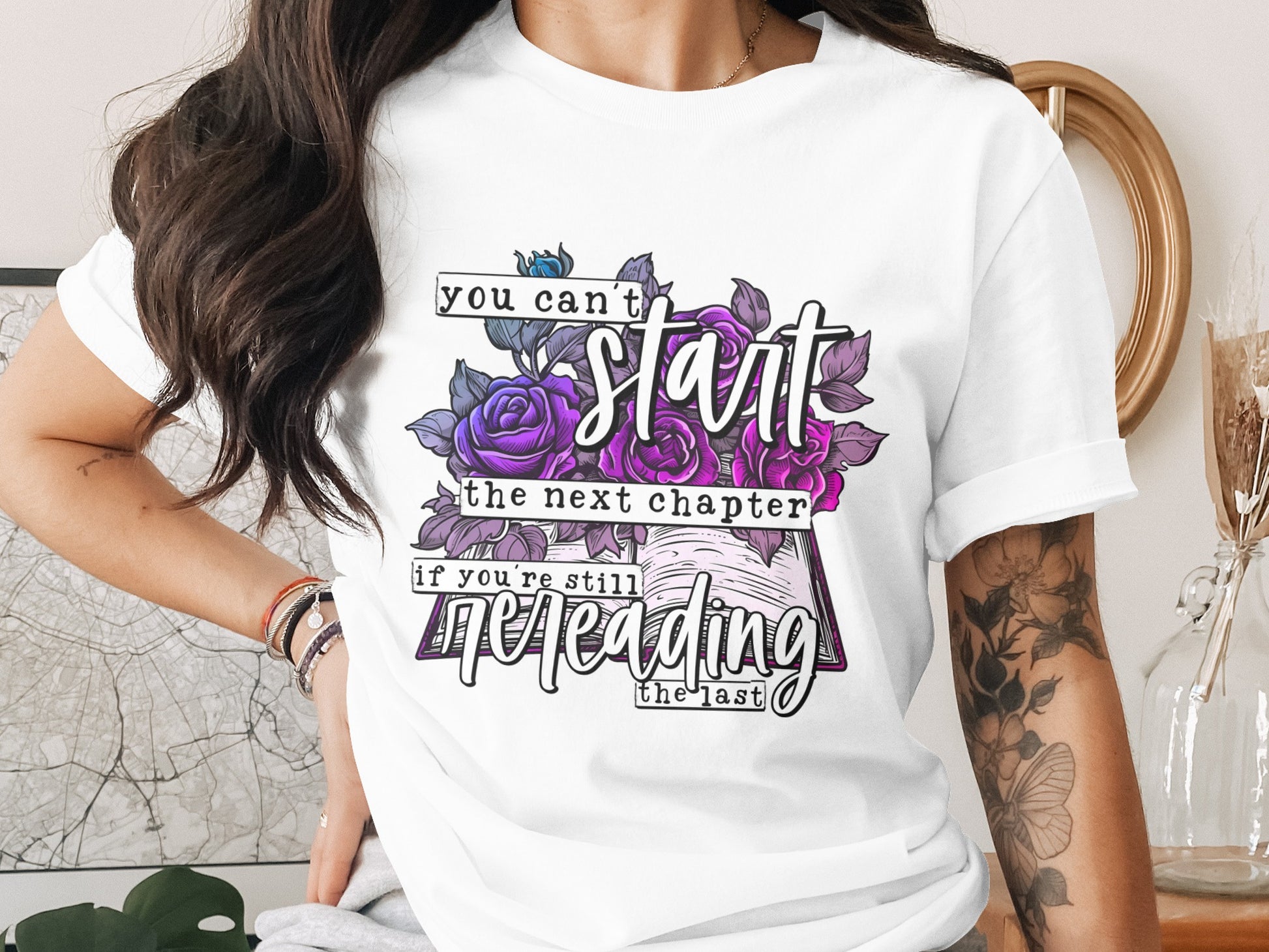 You Can't Start The Next Chapter Graphic Tee