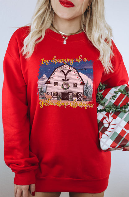 I'm Dreaming Of A Yellowstone Christmas Sweatshirt