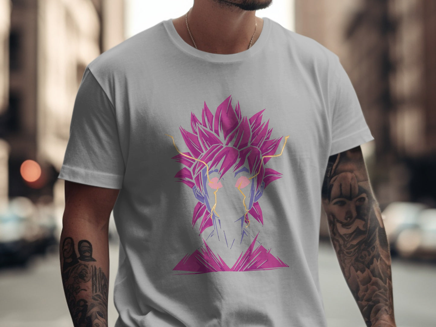 Vibrant Anime Character Design Graphic T-Shirt