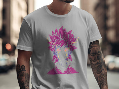 Vibrant Anime Character Design Graphic T-Shirt