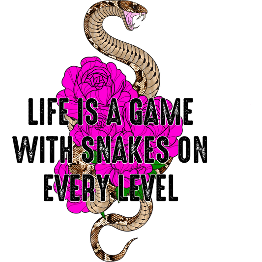 Life Is a Game With Snakes on Every Level shirt