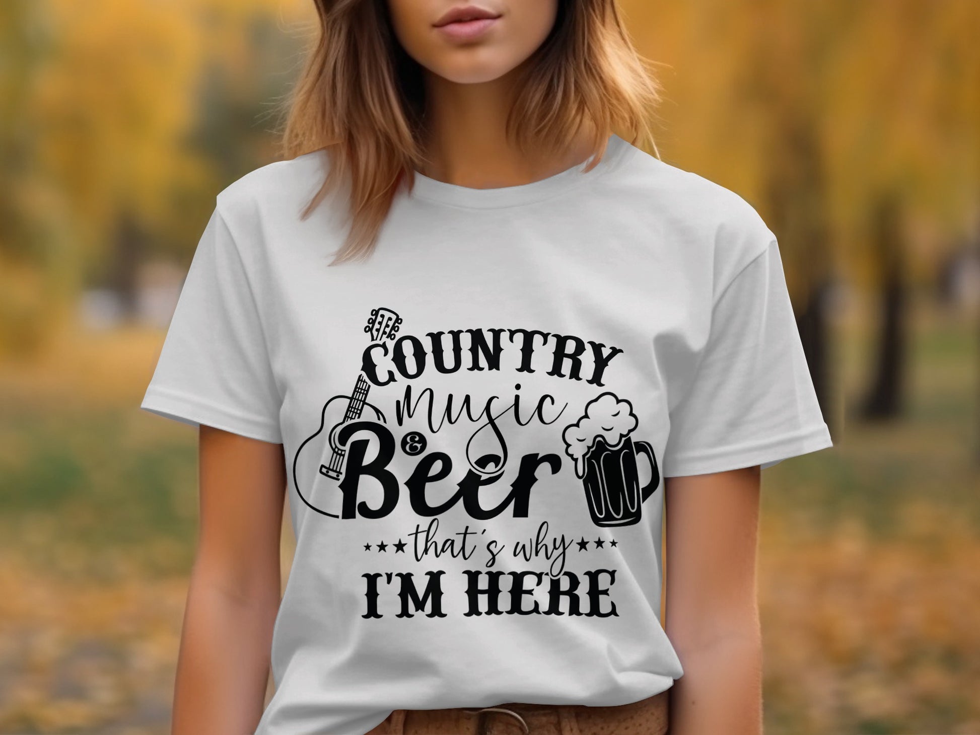 Country Music and Beer That's Why I'm Here Shirt