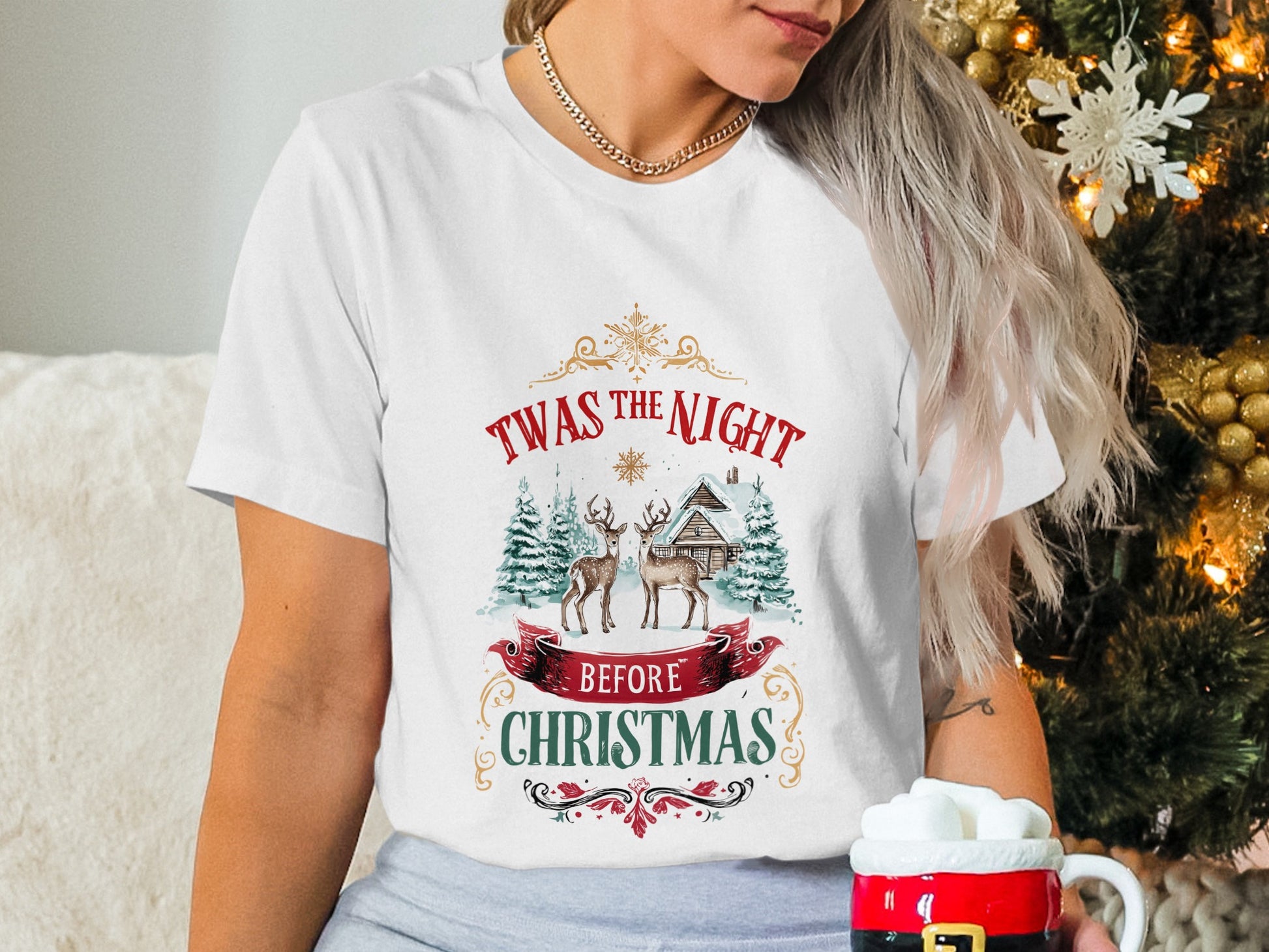 Twas The Night Before Christmas Festive Shirt