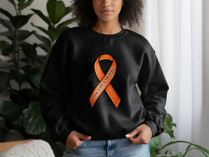 When Words Are Few Black Ribbon Sweatshirt Product