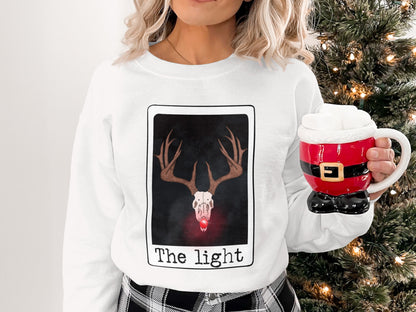The Light Reindeer Skull Graphic Sweatshirt product
