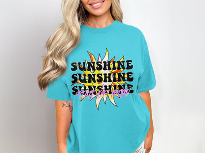 Light Blue Sunshine State of Mind T-Shirt