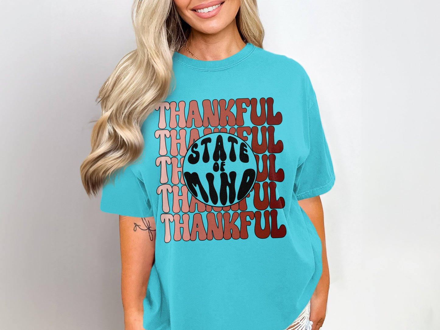 Thankful State of Mind Graphic Tee Casual Wear