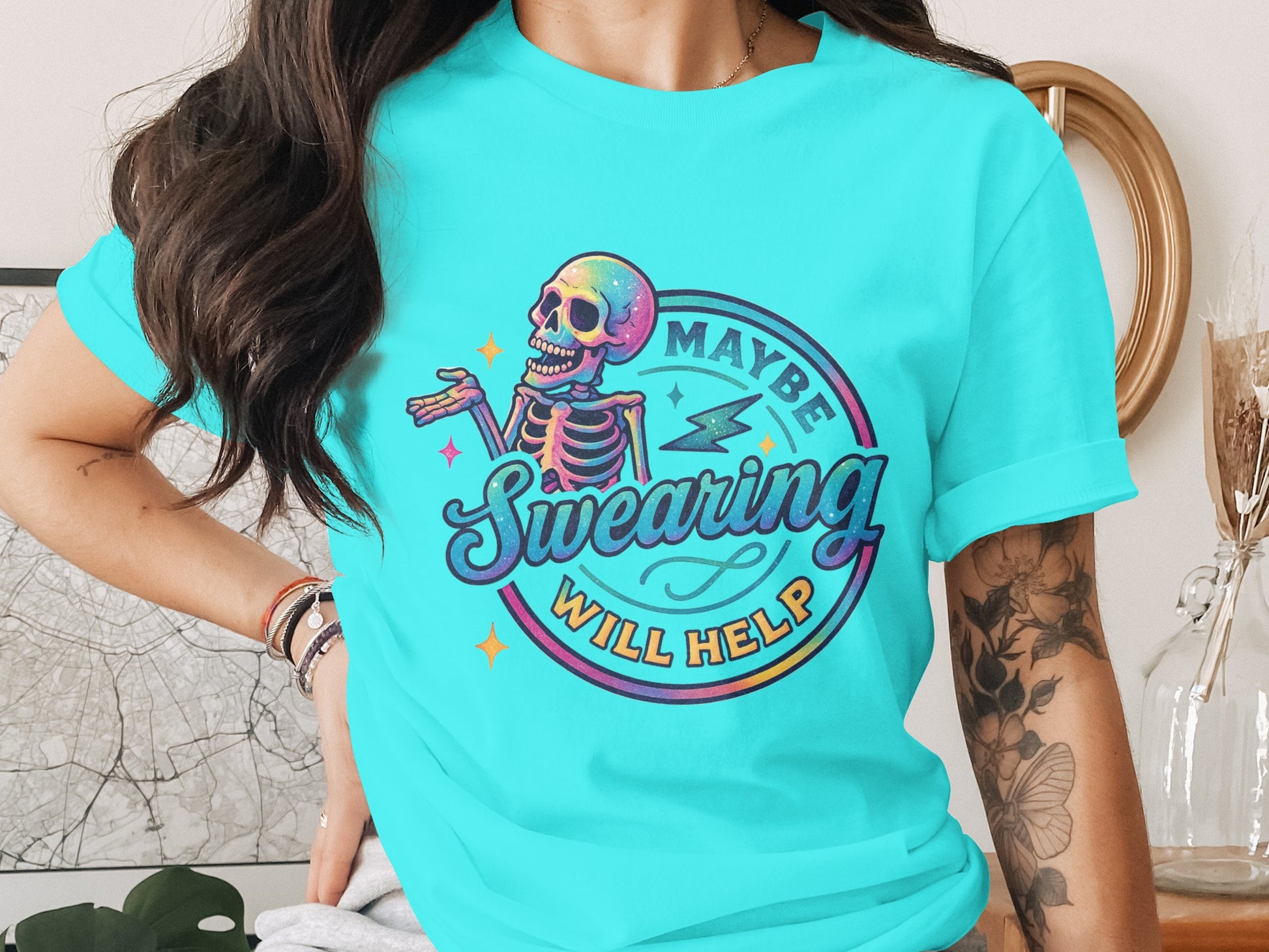 Maybe Swearing Will Help Graphic Tee