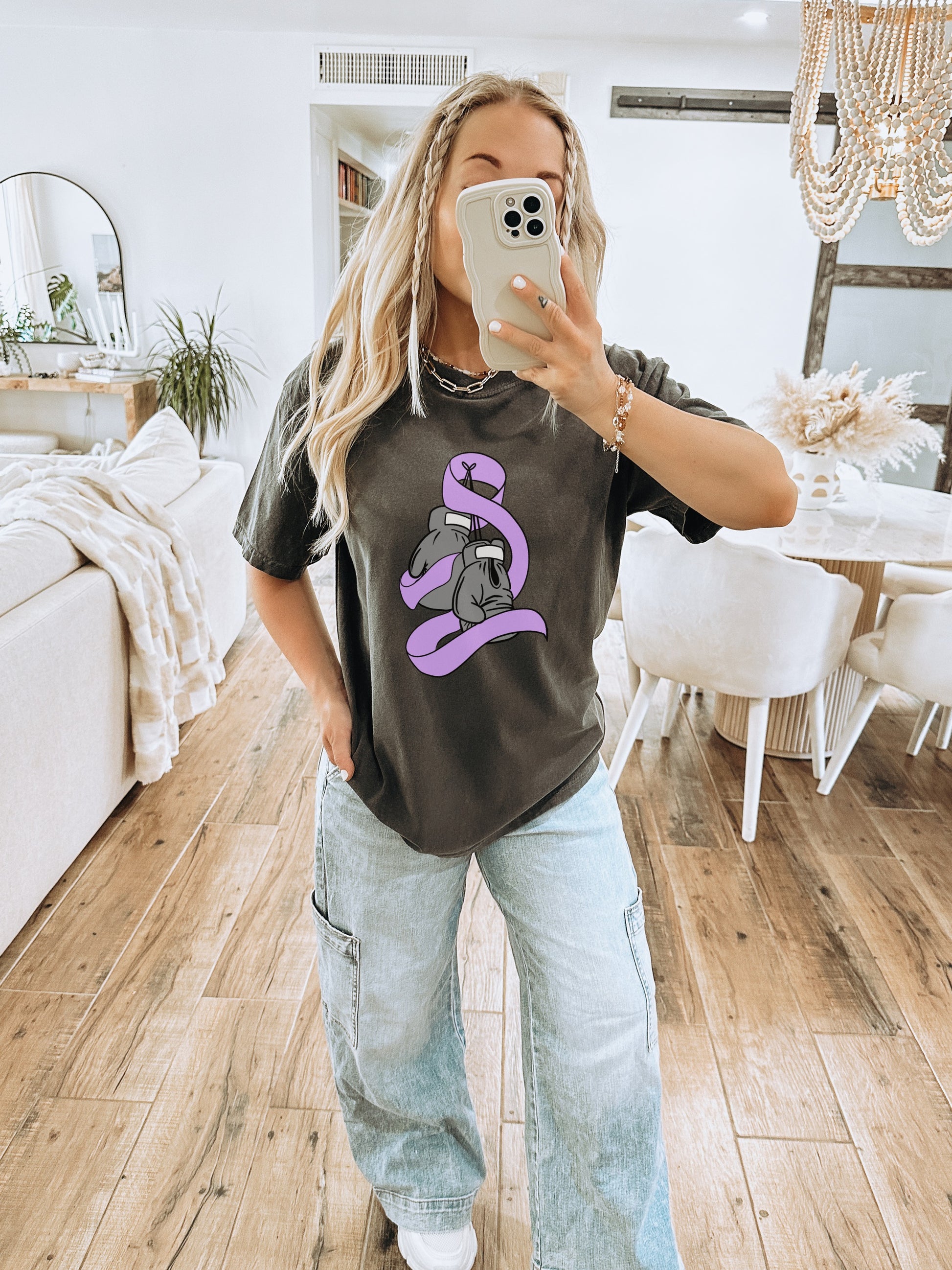 Stylish Streetwear Graphic Tee with Purple Design
