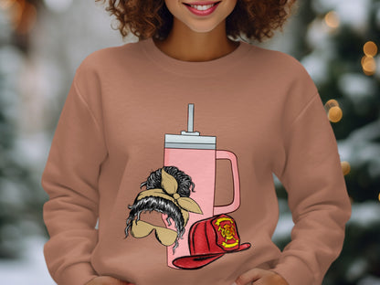 Quirky Firefighter Themed Sweater for Fun and Comfort