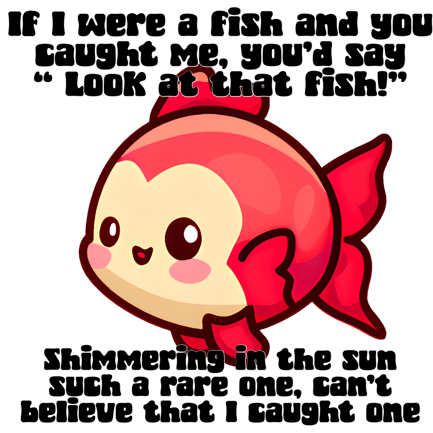 Cute Fish Caught Me Shimmering Sun Rare Product