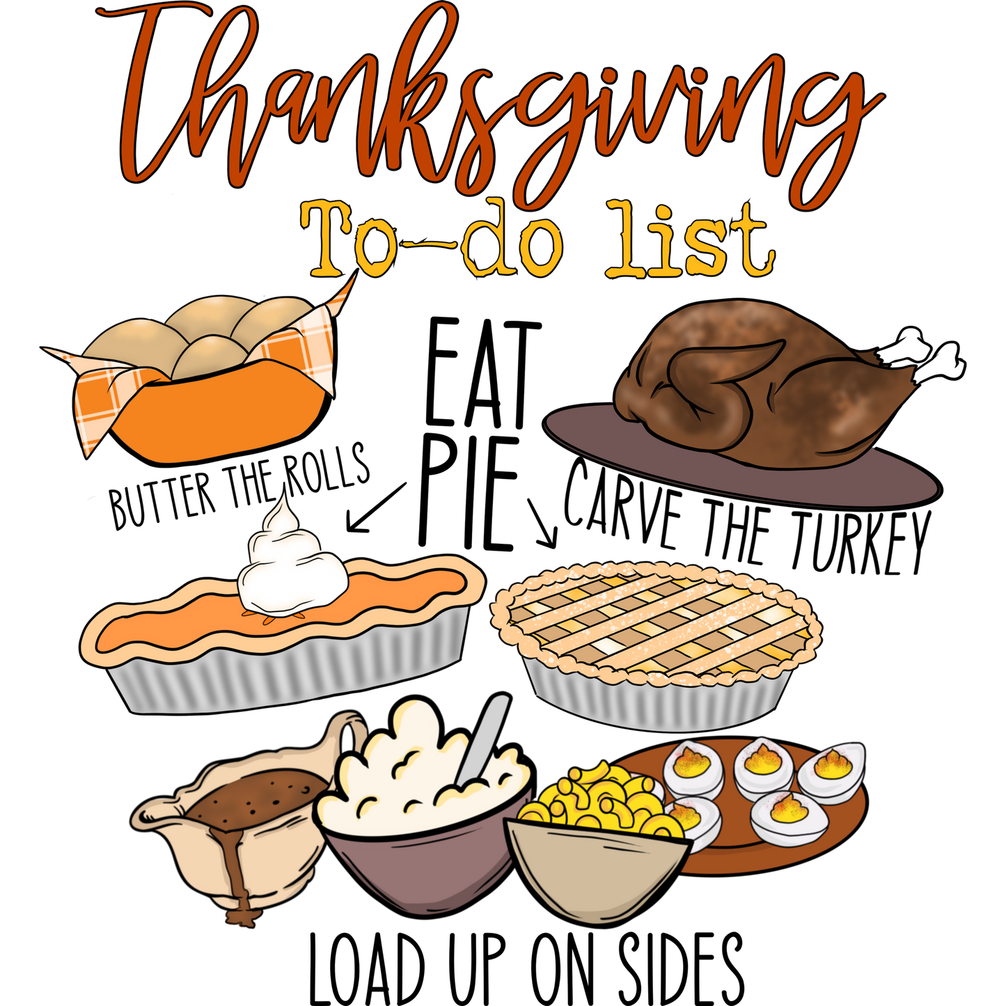 Thanksgiving To-do List Festive Kitchen Decor