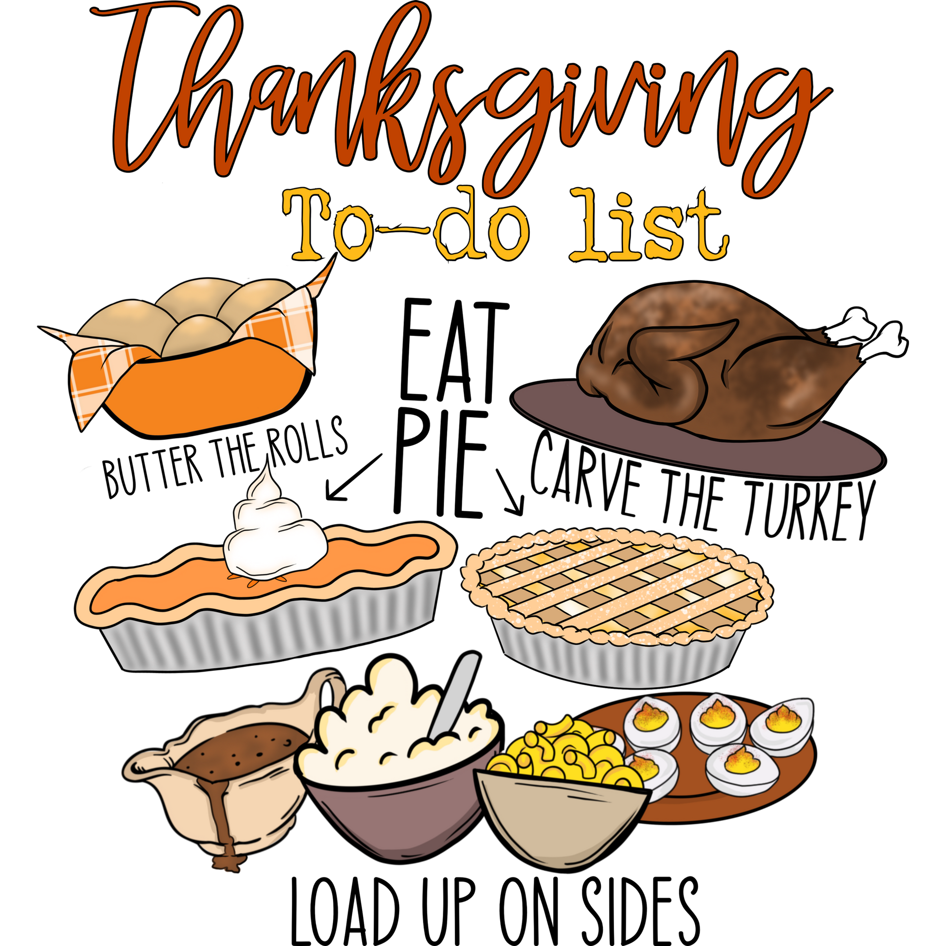 Thanksgiving To-do List Festive Kitchen Decor