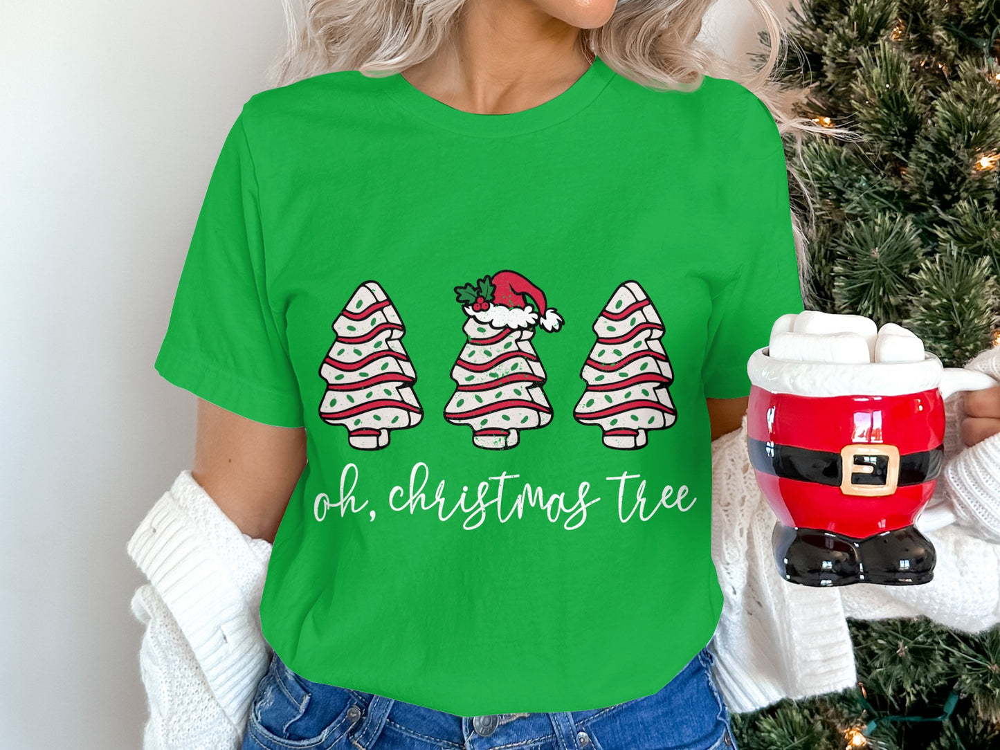 Christmas Tree Graphic Tee Oh Christmas Tree
