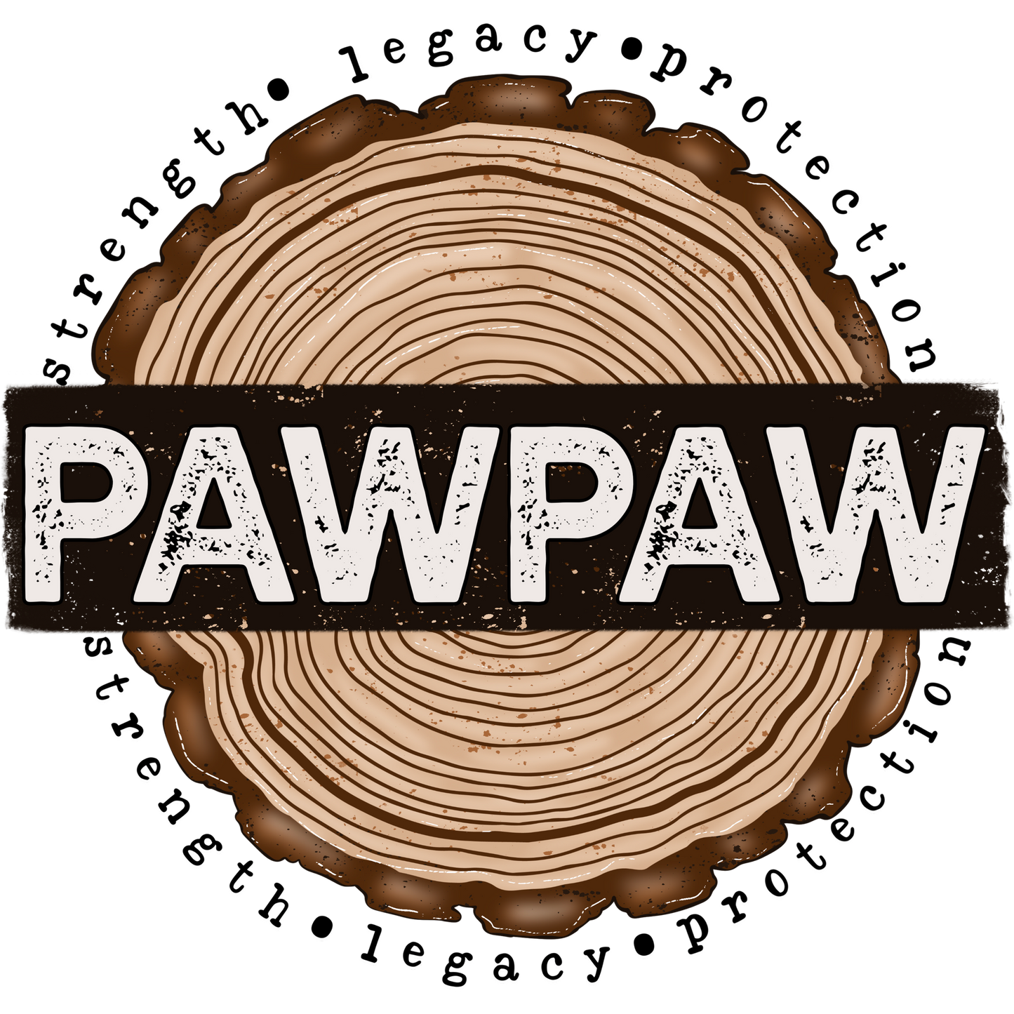 Strength Legacy Protection PawPaw Logo design product