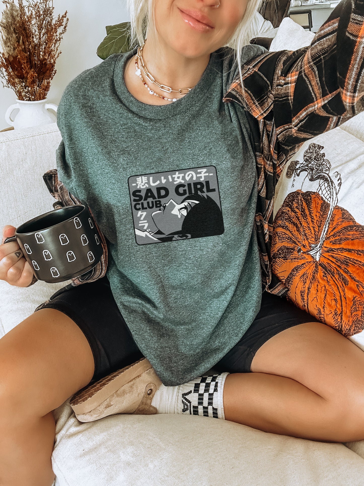 Sad Girl Club Graphic Tee Shirt
