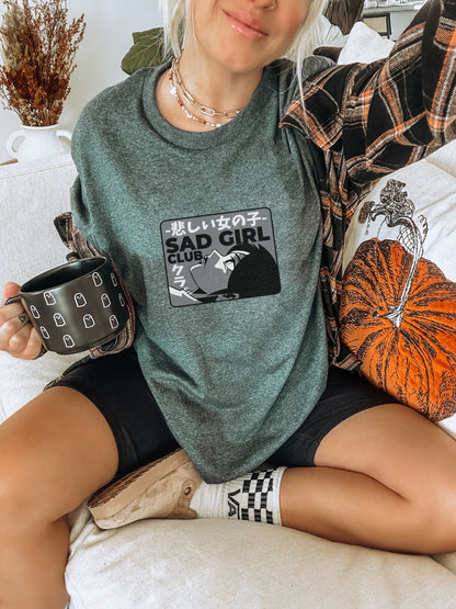 Sad Girl Club Graphic Tee Shirt