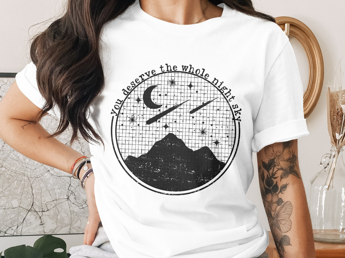 You deserve the whole night sky graphic tee product