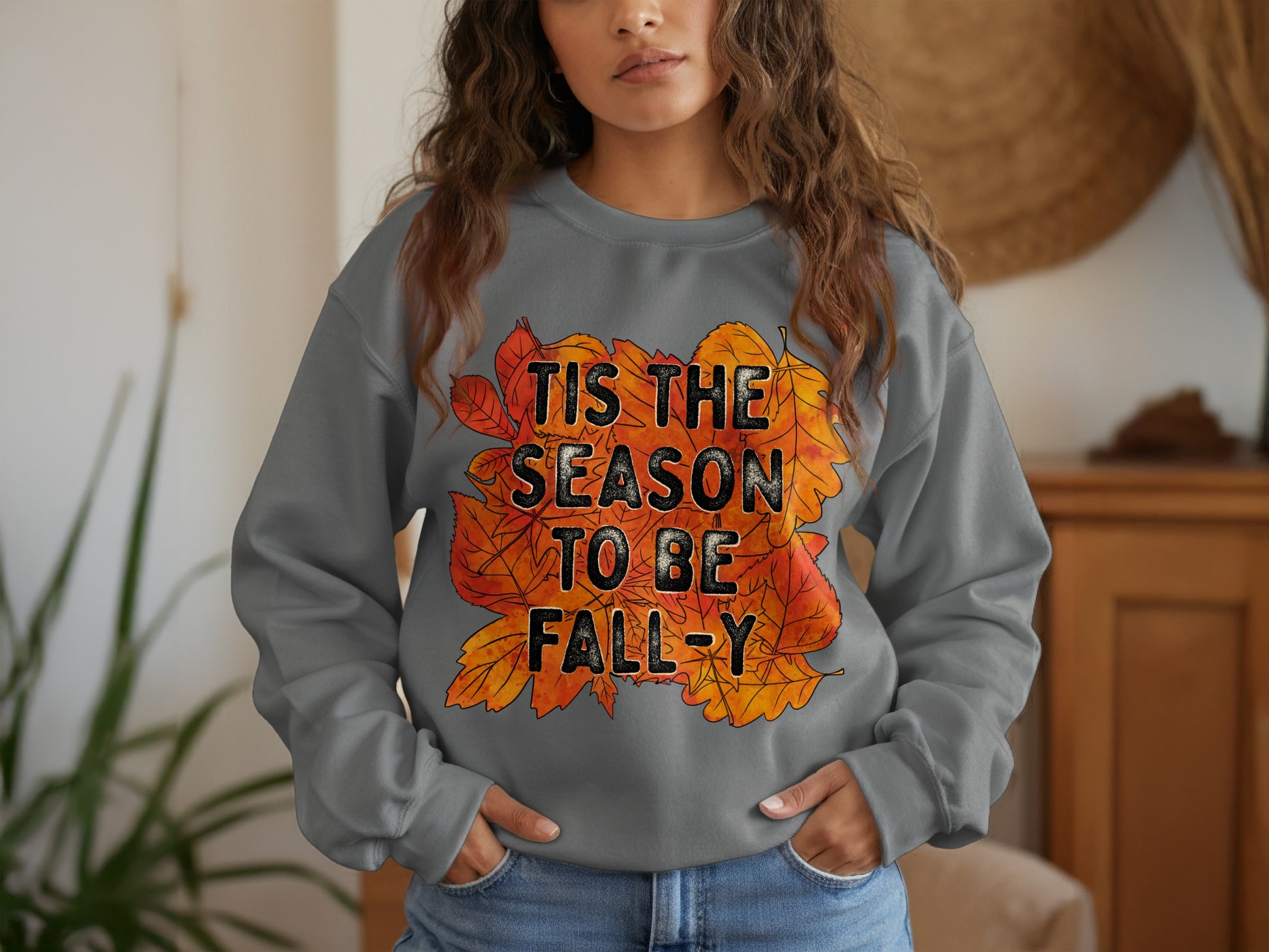 Tis The Season To Be Fall Y Graphic Sweatshirt Product