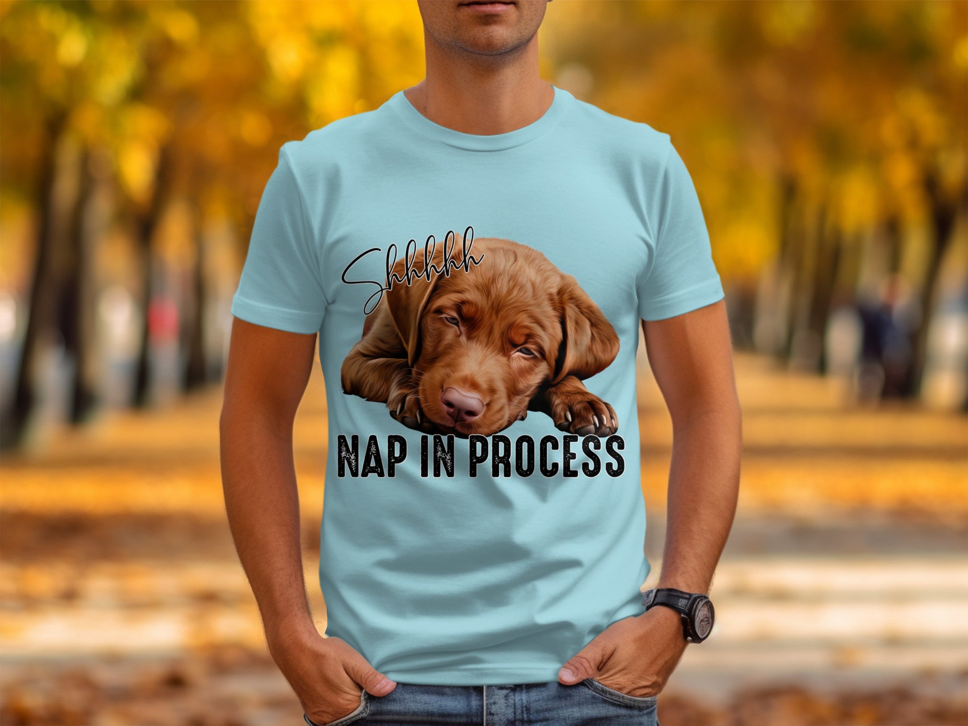 Shhh Nap In Process Dog Lovers T-Shirt