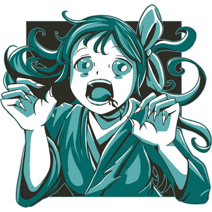 Anime Character With Surprised Expression Art Print