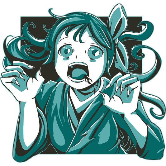 Anime Character With Surprised Expression Art Print