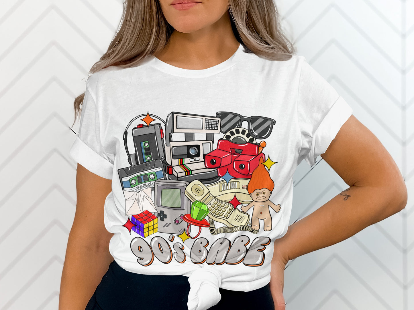 Retro Style 90s Nostalgia Graphic Tee Shirt Product