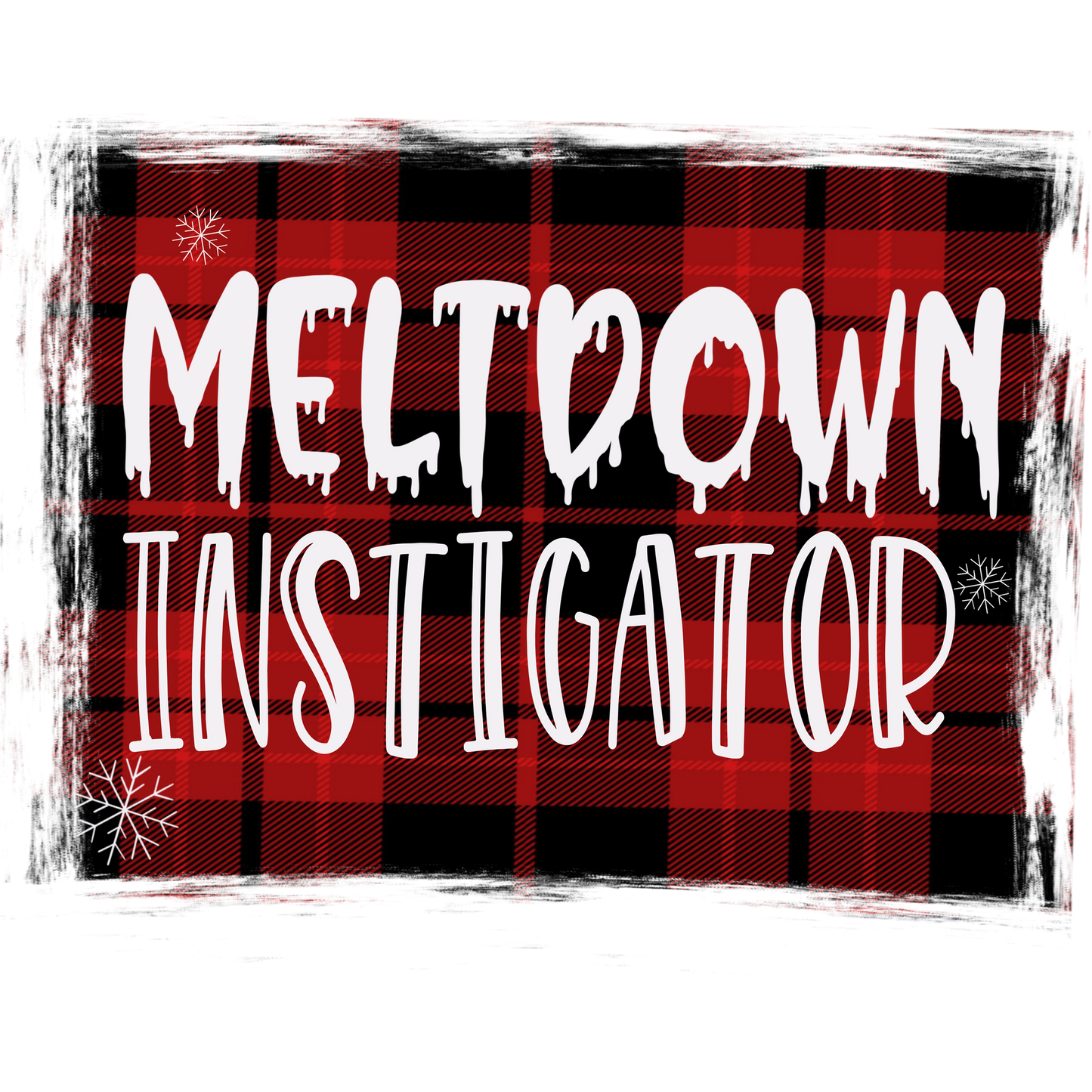 Meltdown Instigator Plaid with Snowflake Design Product