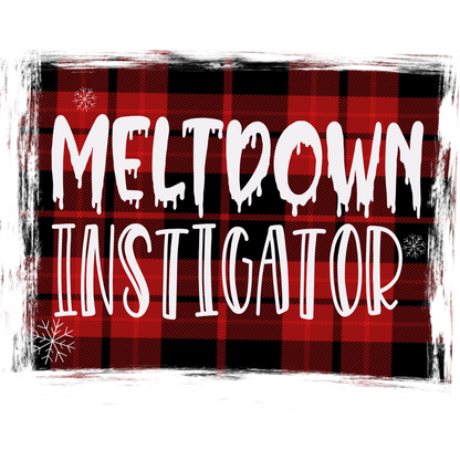 Meltdown Instigator Plaid with Snowflake Design Product