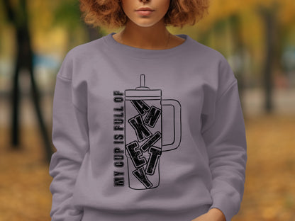 My Cup is Full of Keys Graphic Sweater Product