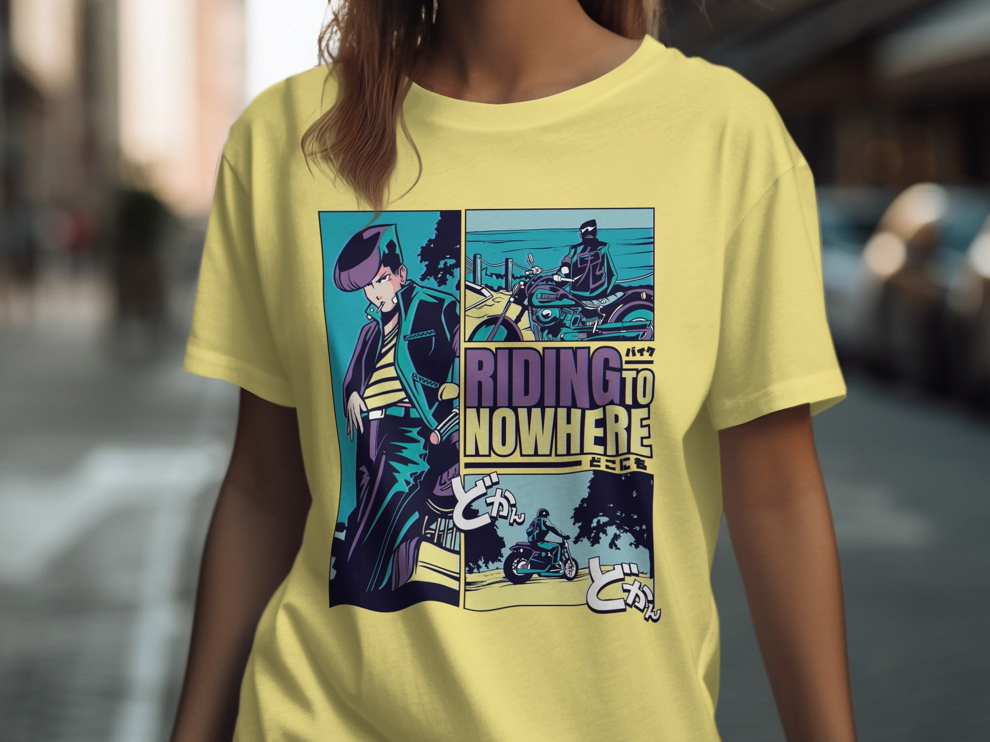 Riding to Nowhere Graphic Comic T-Shirt