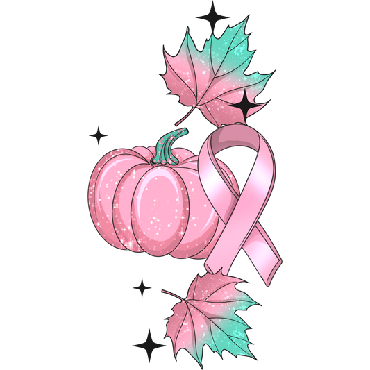 Pink Pumpkin Breast Cancer Awareness Art Print