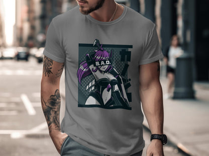 S.A.D. Cyber Girl Futuristic Design T-Shirt