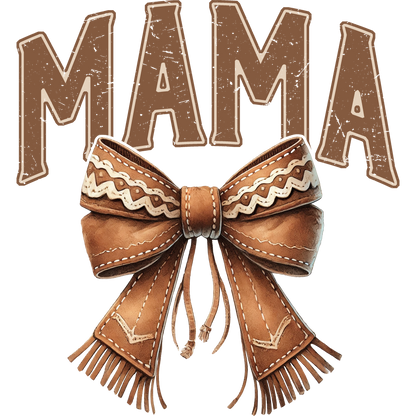 Vintage Mama Leather Bow Design product