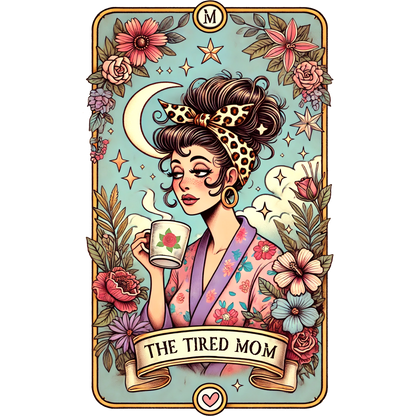 The Tired Mom Retro Vintage Art Print
