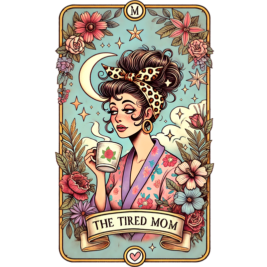The Tired Mom Retro Vintage Art Print