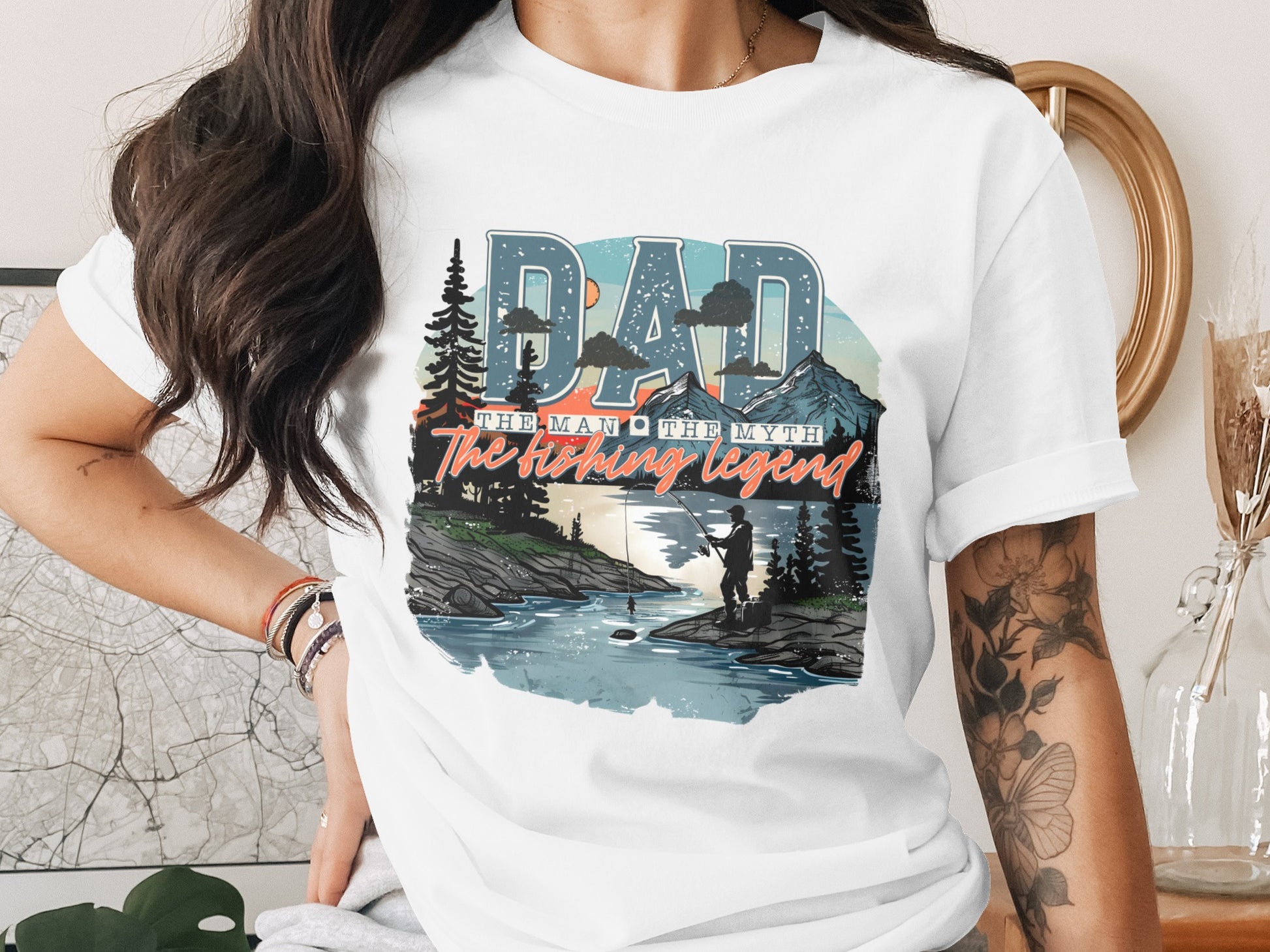 Dad the Man the Myth the Fishing Legend Shirt