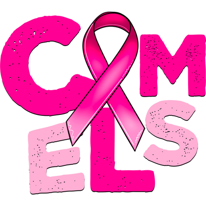Pink Ribbon Camels Inspirational Breast Cancer Awareness Decor