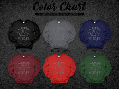 Gildan 18000 Crewneck Dark Sweatshirts for Grandparents