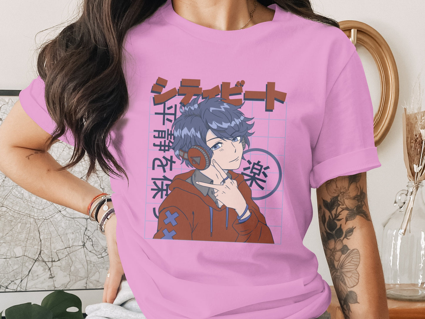 Anime Character Graphic Design Short Sleeve product