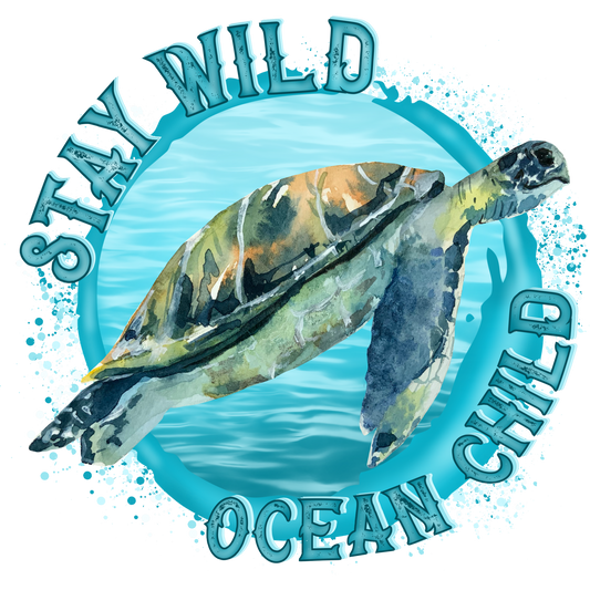 Stay Wild Ocean Child Turtle Graphic Tee
