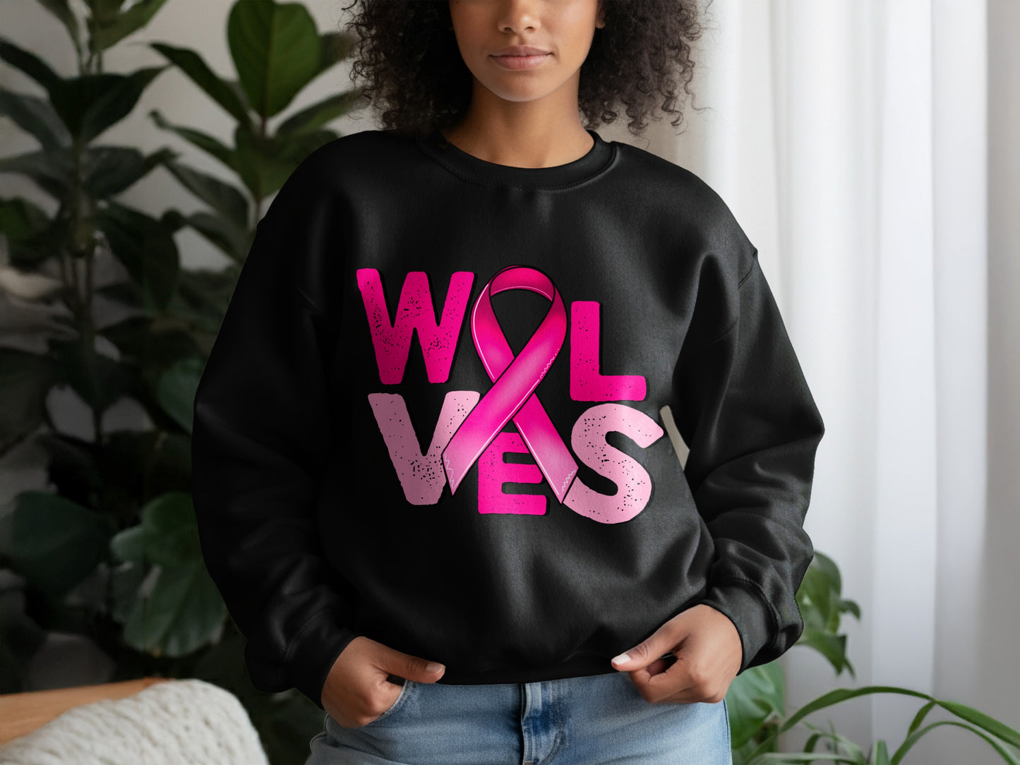 Wolves Breast Cancer Awareness sweatshirt
