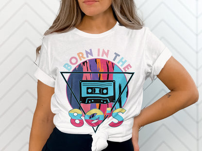 Born in the 80s Retro Cassette Graphic Tee product