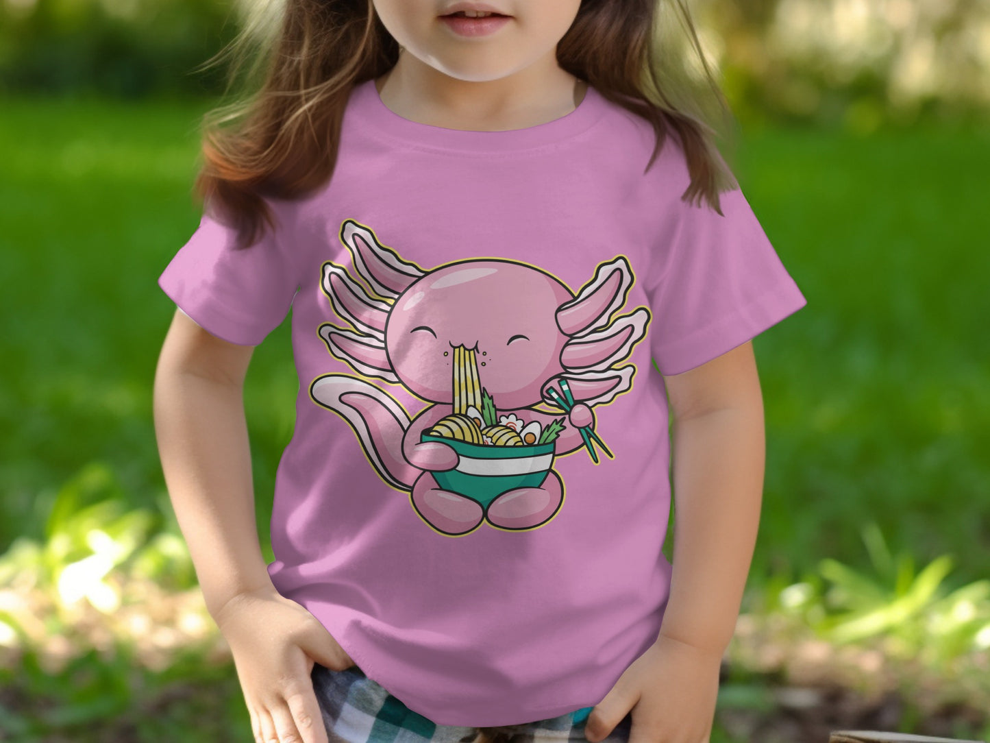 Cute Noodle-Loving Creature Kid's Apparel Shirt